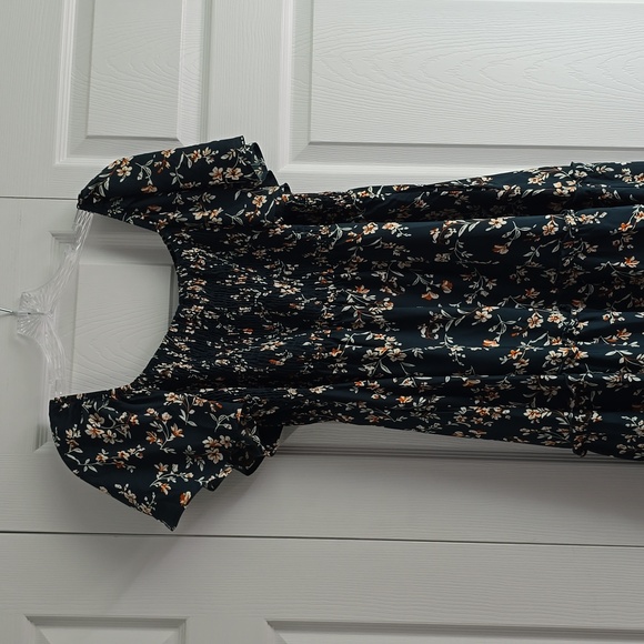 BloomChic Green Smock-Top Short Sleeve Dress - US 14/16 - NWT - Picture 12 of 16